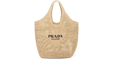 prada tan nylon bag|Prada straw bags.